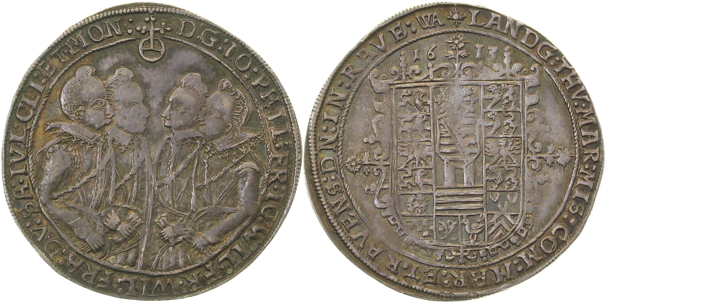 ¼ Taler 1613 Sachsen Altenburg Kernbach 3 4b