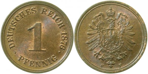 1 Pfennig 1876 F J001