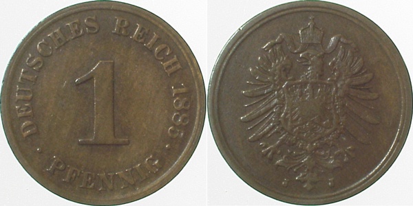 1 Pfennig 1885 J ss J001