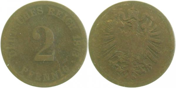 2 Pfennig 1873 D J002 Gedenkmünzen