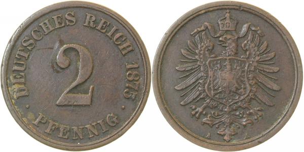 2 Pfennig 1975 A ss+ J002