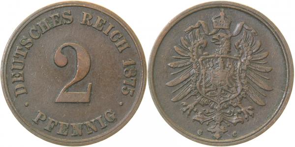 2 Pfennig 1875 C ss J002