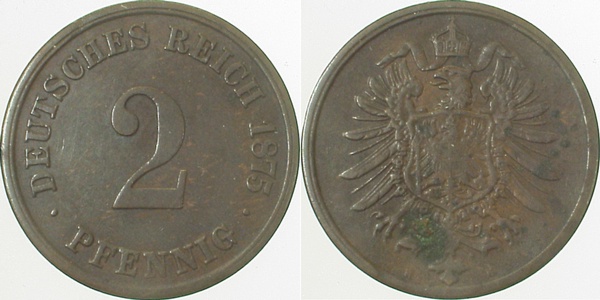 2 Pfennig 1875 H ss J002