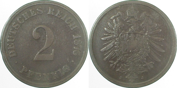 2 Pfennig 1875 J ss J002