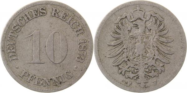 10 Pfennig 1873 F s J004