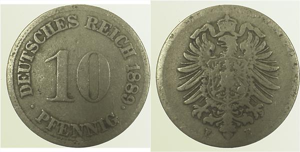 10 Pfennig 1889 F s J004