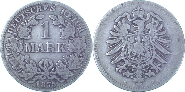1 Mark 1875 H s J009
