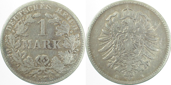 1 Mark 1876 H s J009
