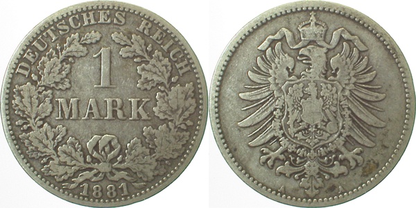 1 Mark 1881 A ss- J009