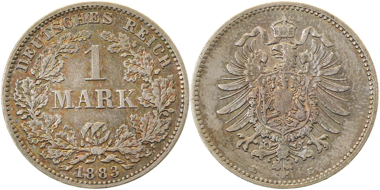 1 Mark 1883 E ss/vz J009 00983E-2-5-GG-PAT