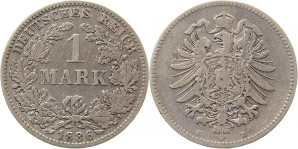 1 Mark 1886 E s/ss J009