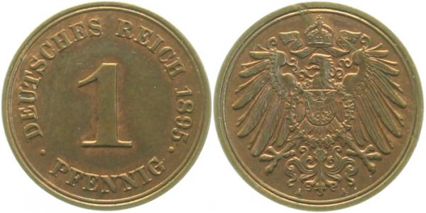 1 Pfennig 1895 A prfr J010
