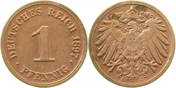 1 Pfennig 1897 G ss/vz J010