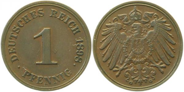 1 Pfennig 1898 G f prfr keine Umlaufspuren ! J010