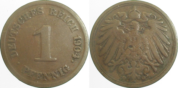 1 Pfennig 1904 G ss J010