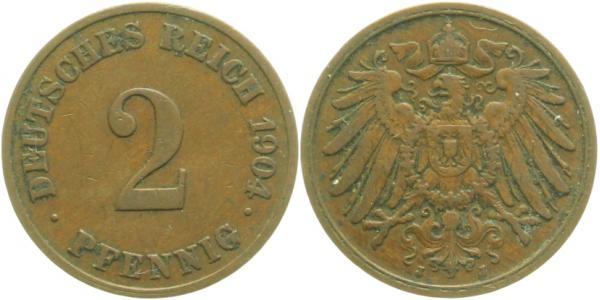 2 Pfennig 1904 J ss