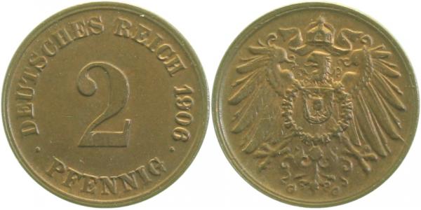 2 Pfennig 1906 G prfr!!