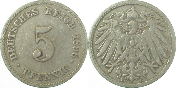 5 Pfennig 1996 E ss J012 ss 5 Pfennig
