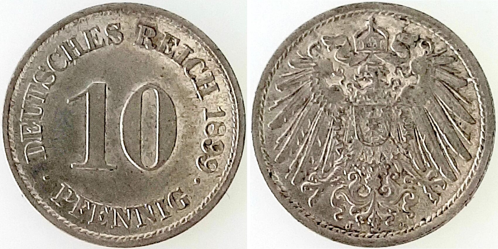 10 Pfennig 1899 J prfr/stgl !!!
