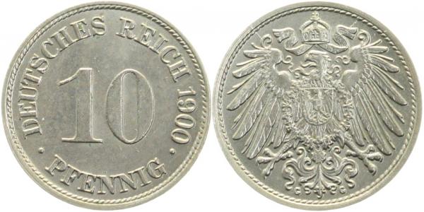 10 Pfennig 1900 G J013
