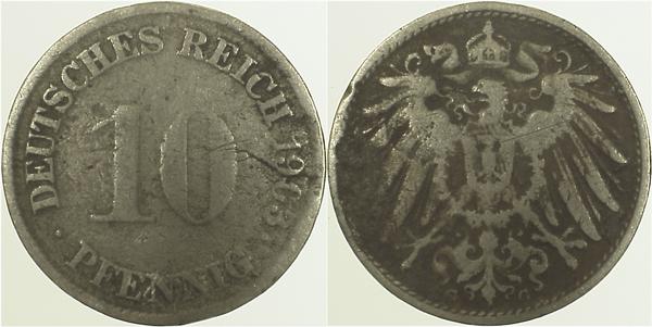 10 Pfennig 1903 G s J013 s 10 Pfennig