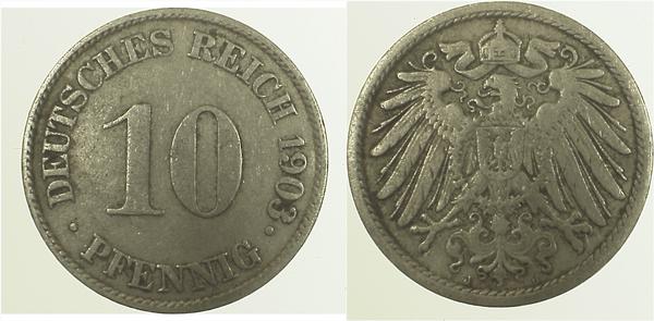 10 Pfennig 1903 J ss- J013