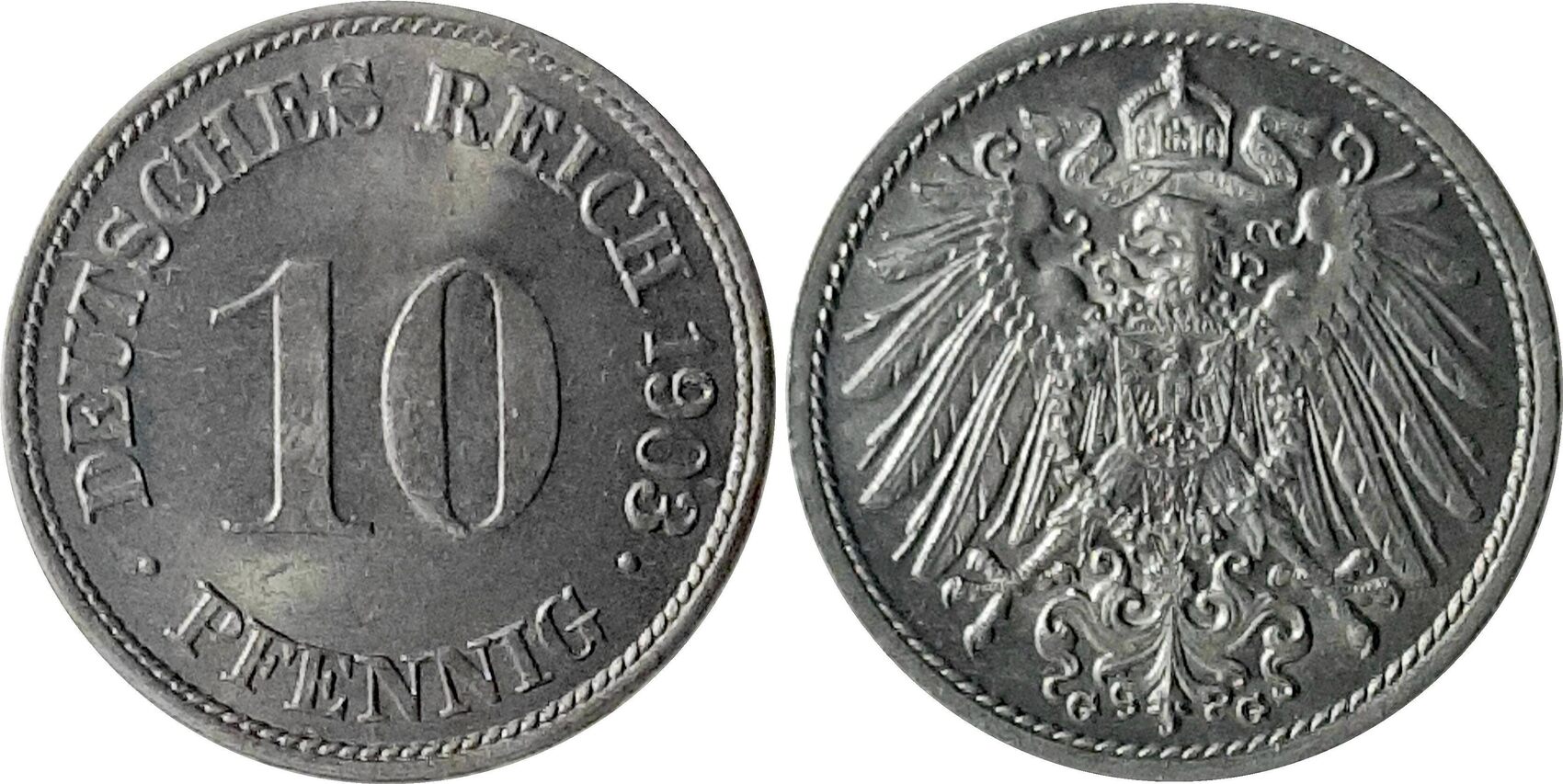 10 Pfennig 1903 G stgl