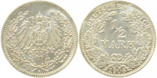 ½ Mark 1906 A prfr J016