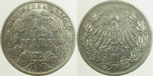½ Mark 1906 F vz- J016