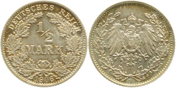 ½ Mark 1906 G prfr ! J016