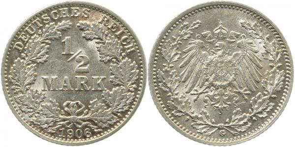 ½ Mark 1906 G vz/stgl J016