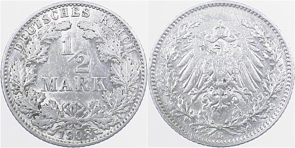 ½ Mark 1908 E f vz J016