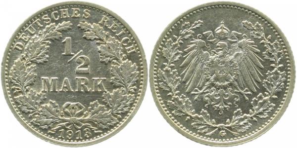 ½ Mark 1913 G J016 f prfr