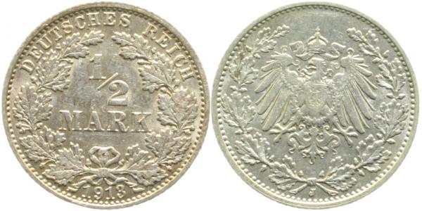 ½ Mark 1913 J J016
