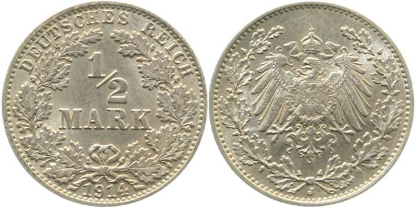 ½ Mark 1914 J J016 f prfr