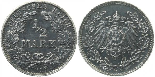 ½ Mark 1917 G prfr/stgl J016