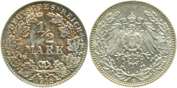 ½ Mark 1918 E prfr J016