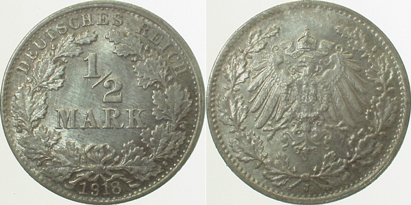 ½ Mark 1918 J vz/st J016