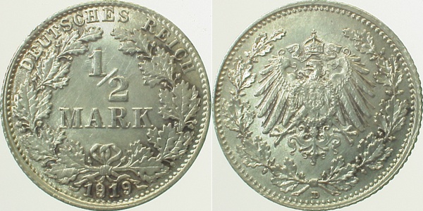 ½ Mark 1919 D 9 ü 0 2xmzz! J016 ½ Mark
