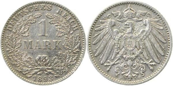 1 Mark 1893 F J017