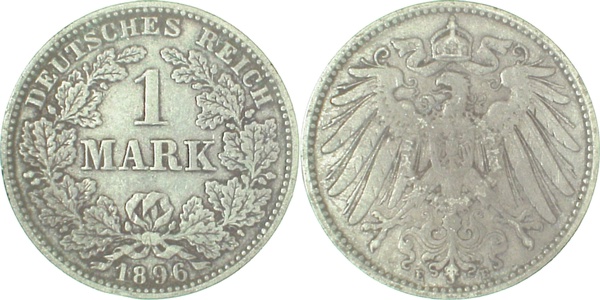1 Mark 1896 E J017 ss