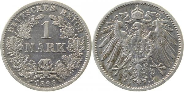 1 Mark 1896 F ss/vz Jäger 017