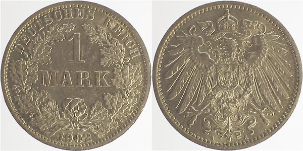 1 Mark 1902 A J017 Gedenkmünzen
