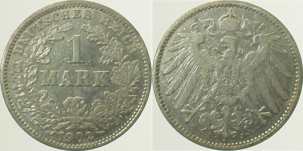 1 Mark 1902 J J017 Gedenkmünzen