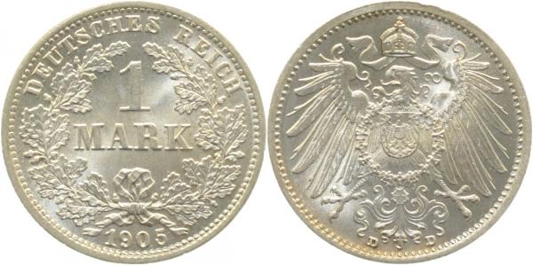 1 Mark 1904 D | Gedenkmünzen | prfr / stgl
