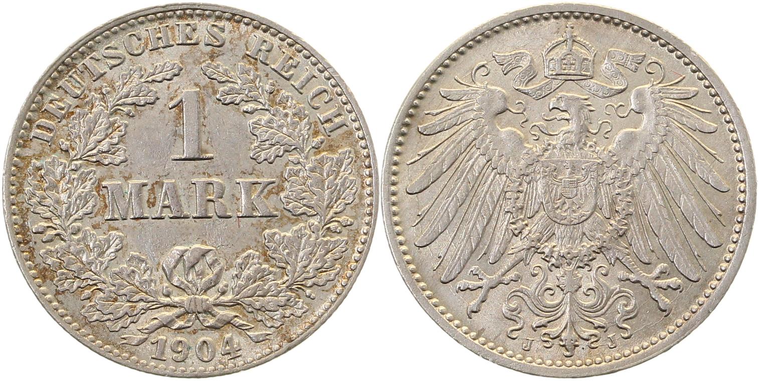 1 Mark 1904 J Gedenkmünzen Archiv Franquinet J017