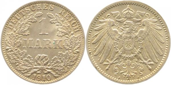 1 Mark 1910 A J017 Gedenkmünzen