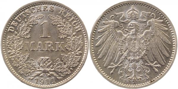 1 Mark 1911 E J017 Gedenkmünzen