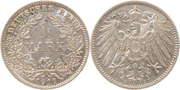 1 Mark 1911 E J017 Gedenkmünzen