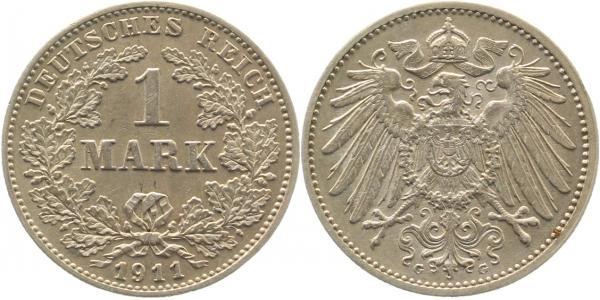 1 Mark 1911 G J017 Gedenkmünzen